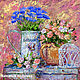 The painting 'still life in the Style of Provence' painting with flowers roses, cornflowers, Pictures, Voronezh,  Фото №1