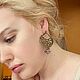 Заказать Серьги винтажные Massimo Dutti с аметистами Кордова. La Bella. Ярмарка Мастеров. . Серьги классические Фото №3