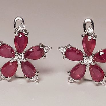 Украшения ручной работы. Ярмарка Мастеров - ручная работа Серьги  FLOR DEL AMOR.. Handmade.