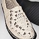 Knitted fishnet moccasins, size 37, white cotton. Moccasins. florina34. My Livemaster. Фото №4