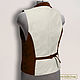 Adir vest made of genuine suede/leather (any color). Mens vests. Elena Lether Design. My Livemaster. Фото №4