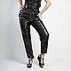 Order Women's leather trousers with elastic band. Lollypie - Modiste Cat. Livemaster. . Pants Фото №3