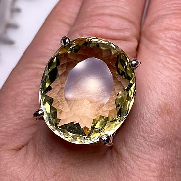 Украшения ручной работы. Ярмарка Мастеров - ручная работа Кольцо с цитрином. Handmade.