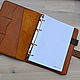 Order Leather notebook with A5 rings. crecca. Livemaster. . Notebooks Фото №3