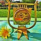 Винтаж: Старинные настольные часы будильник Lyre бронза Франция. Часы винтажные. Антиквариат и винтаж из Франции. Ярмарка Мастеров.  Фото №4