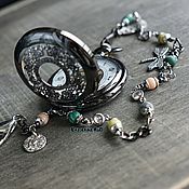 Украшения handmade. Livemaster - original item Pocket watch on a chain with stones 