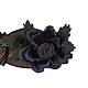 Брошь-булавка из натуральной кожи: черная  роза Полночь. Брошь-булавка. Кожаные затеи (Evgenia). Ярмарка Мастеров.  Фото №6