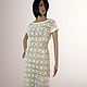Dress crochet Danielle cotton. Dresses. Crochet by Tsareva. Online shopping on My Livemaster.  Фото №2