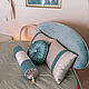 Order Bedspread for a round bed with cushions. Designer-Mart (designer-mart). Livemaster. . Blankets Фото №3