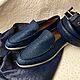 Men's set, loafers belt, genuine ostrich leather!. Loafers. SHOES&BAGS. Online shopping on My Livemaster.  Фото №2